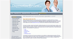 Desktop Screenshot of dapoxetinereview.com