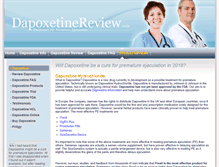 Tablet Screenshot of dapoxetinereview.com